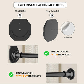 Widyana Outdoor Tension Rod closeup highlighting rust-resistant stainless steel