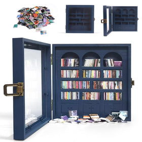 WifePro Anxiety Bookshelf mini library on a desk offers calming decorative charm.