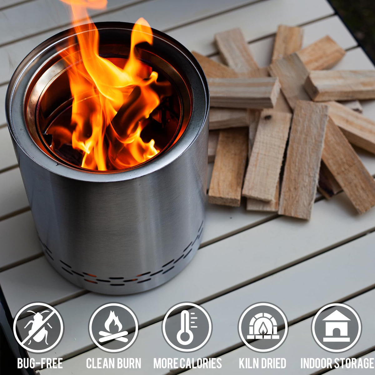 WIFER firewood compatibility with Solo Stove and pizza ovens for versatile cooking.