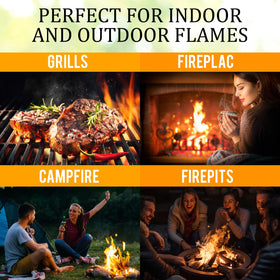 WIFER mini firewood in outdoor camping setup for tabletop fire pits and grills.