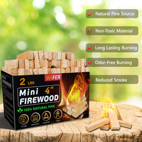WIFER smoke-free burn highlighting clean flames and extended heat for stoves.