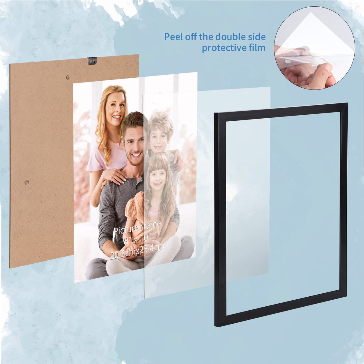 WIFTREY 18-frame bulk set ideal for family albums and office displays.