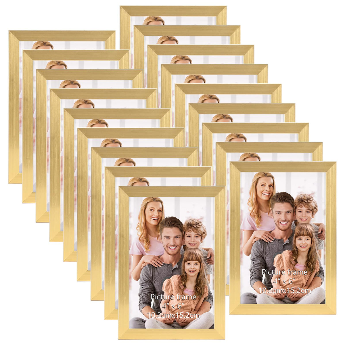 WIFTREY 4x6 gold frame front view for elegant photo display