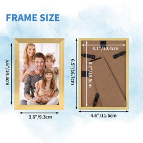 WIFTREY 4x6 gold frame wall-hanging setup for chic gallery walls