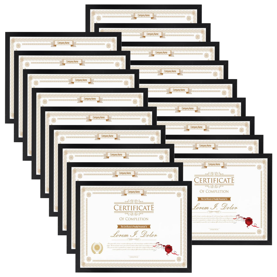 WIFTREY 18-pack 8-5x11 frames front view for organized wall display