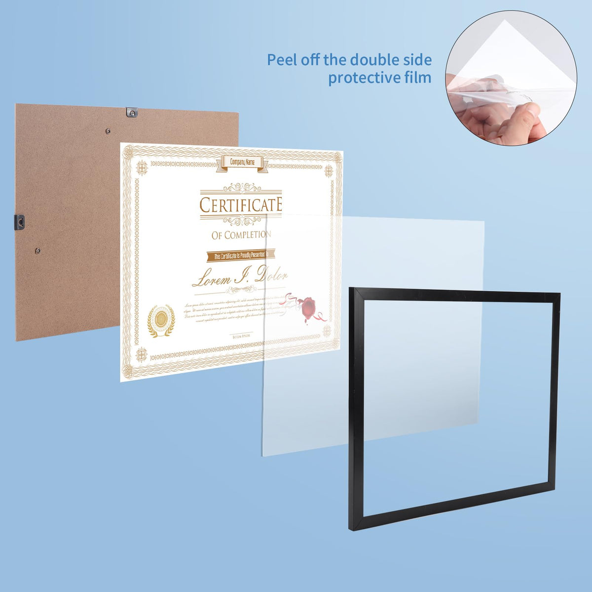 WIFTREY plexiglass front protects prints from dust