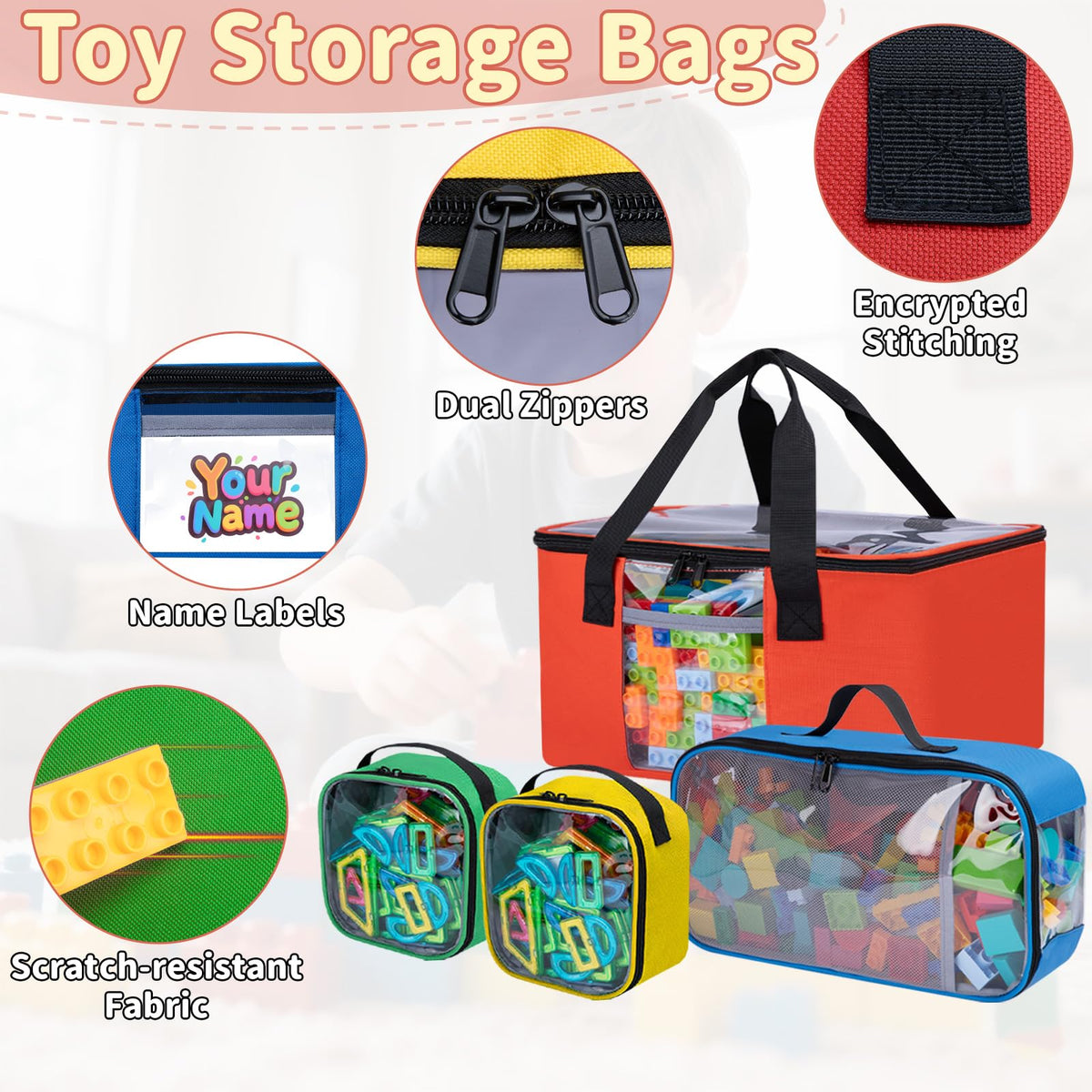 Wigojoy storage bag uses durable 600D Oxford fabric for long-lasting use.