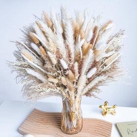 Wild Autumn pampas grass bouquet in natural tones ideal for Boho decor