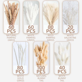 Wild Autumn pampas grass bouquet drying stage for long-lasting decor.