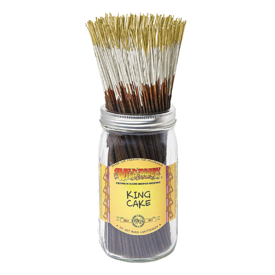 Wild Berry King Cake incense sticks create a warm cinnamon-sugar aroma for your living room.