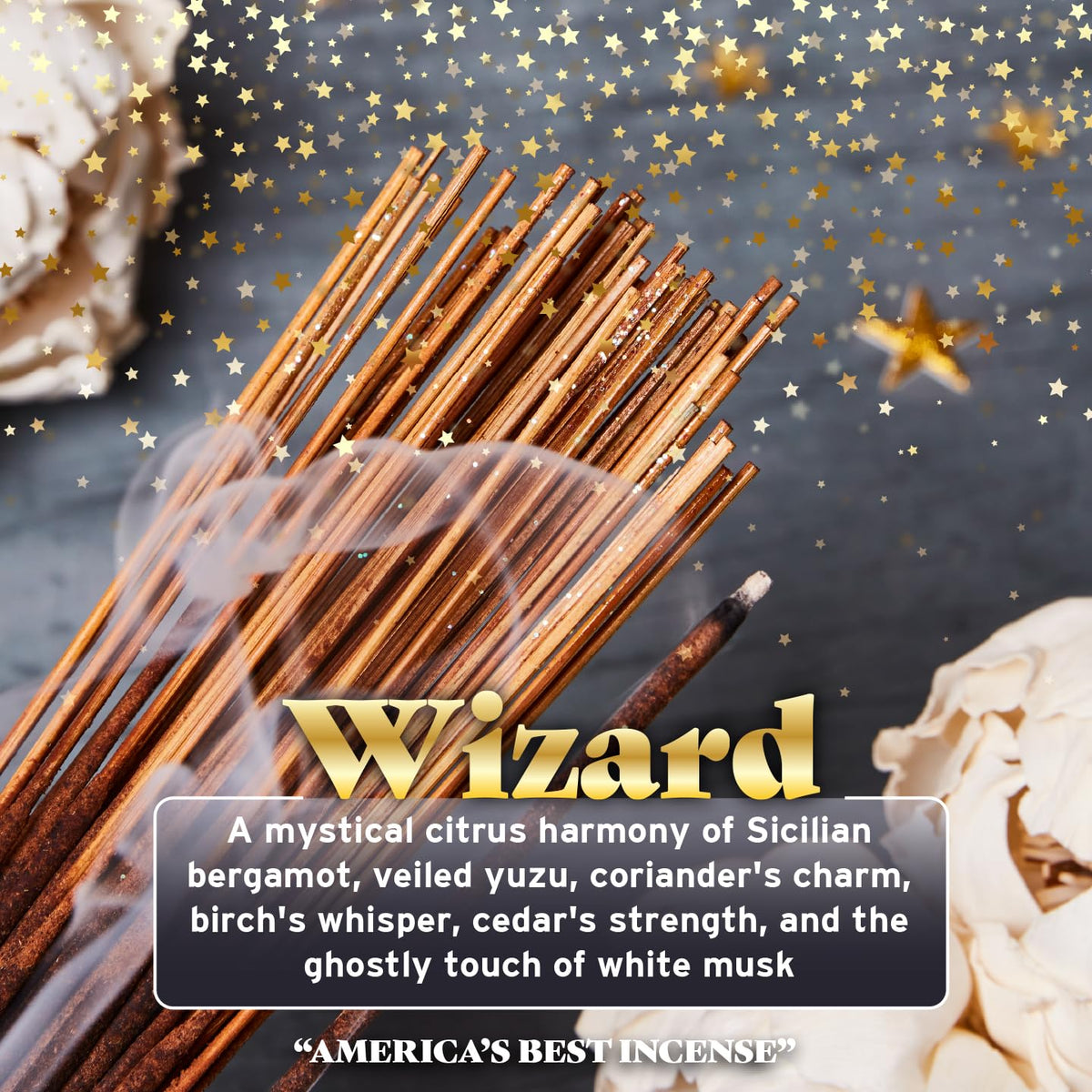 Wild Berry Wizard incense sticks handcrafted with white musk accent