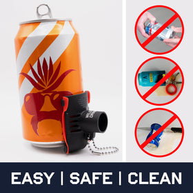 Krak'in 2.0 works with various cans for easy use anywhere