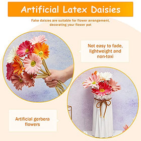 Willbond Gerbera daisies fake flowers for easy DIY arrangements.