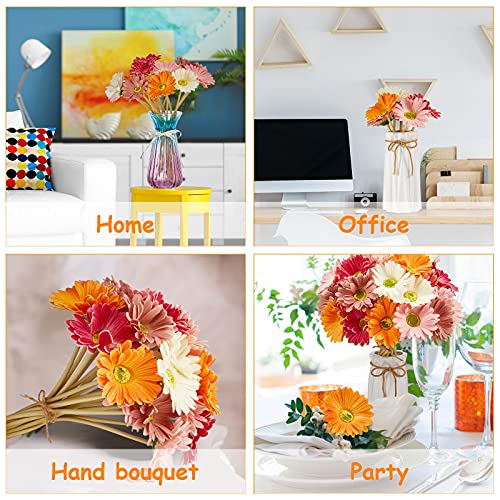 Willbond Gerbera daisies office decor brightens workspaces.