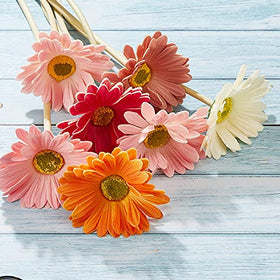 Willbond Gerbera daisies party decor boosts festive ambiance.