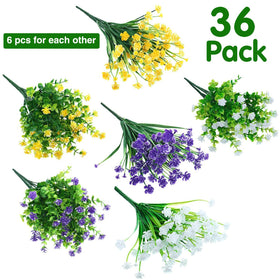 Willbond mixed-color artificial flowers for vibrant curb appeal.