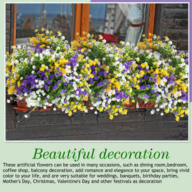 Willbond outdoor porch display brings year-round color to window boxes and planters.