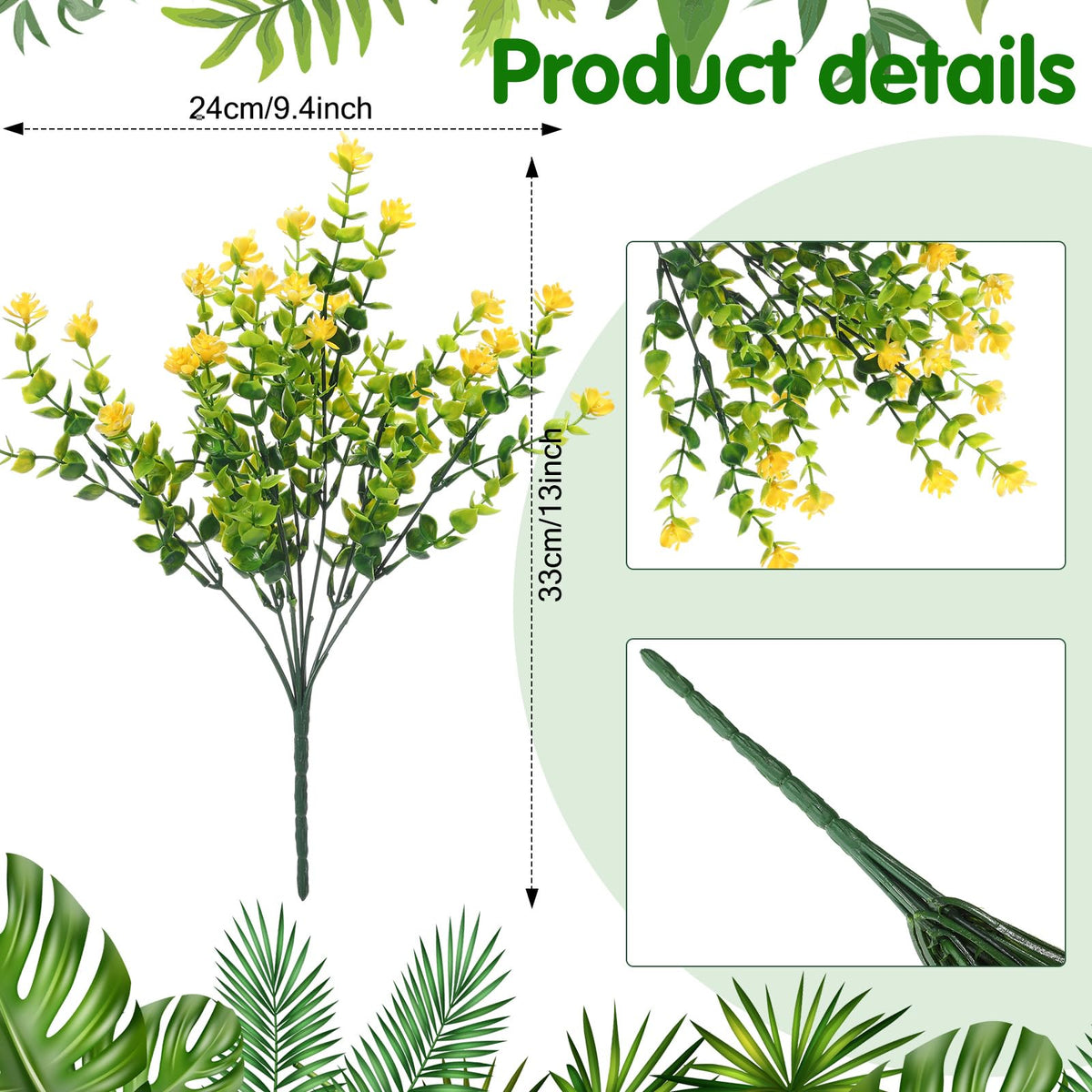 WILLBOND outdoor UV-resistant flowers retain color in sun and rain.