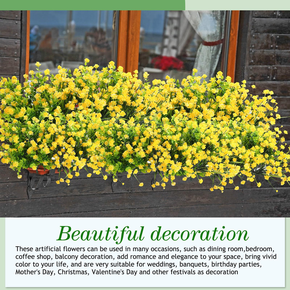 WILLBOND yellow decor for spring and summer with easy upkeep.