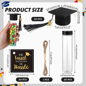 Willinglong mini graduation cap with tassel charm for chic decor
