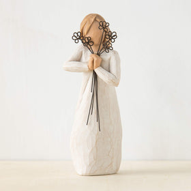 Willow Tree 5.5-inch sculpture in cream tones, ideal shelf display
