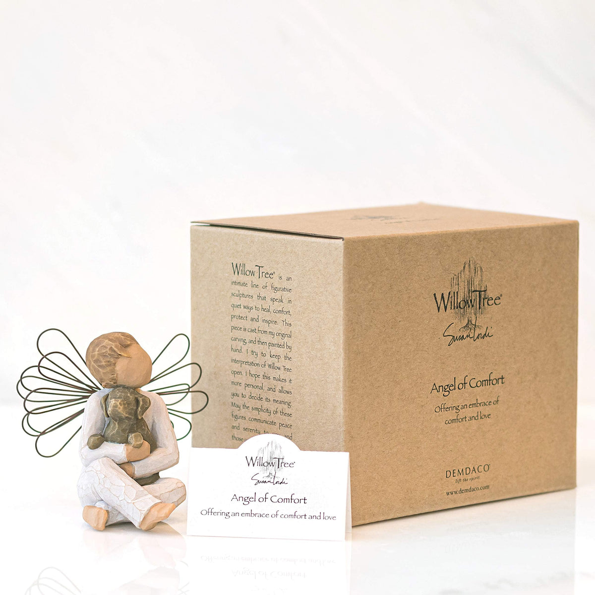 Willow Tree Angel of Comfort packaged in a gift-ready box