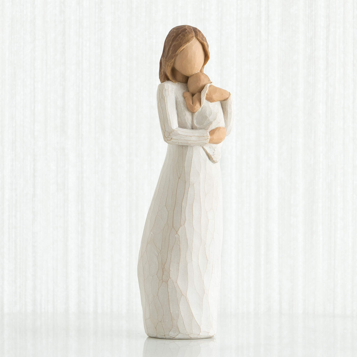 Willow Tree Angel of Mine holding infant; perfect for family keepsakes and display.