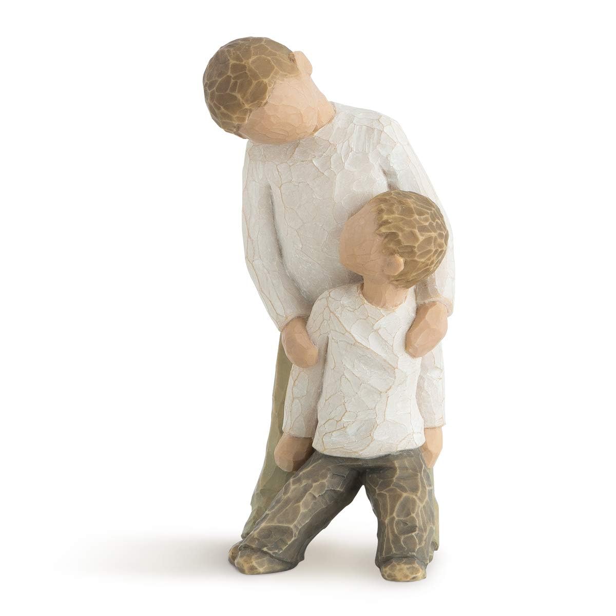 Willow Tree Brothers figure: two boys leaning together for a sentimental display.