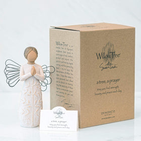 Willow Tree dress features tree carving, adding texture to décor.