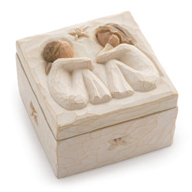 Willow Tree friendship keepsake box hand-painted finish adds artisanal charm