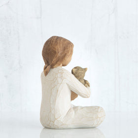 Willow Tree Kindness figurine, ideal gift for cat lovers and adopters.