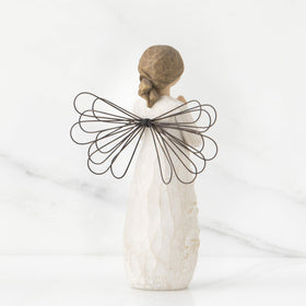 Willow Tree prayer angel hands in prayer, ideal reflective display.