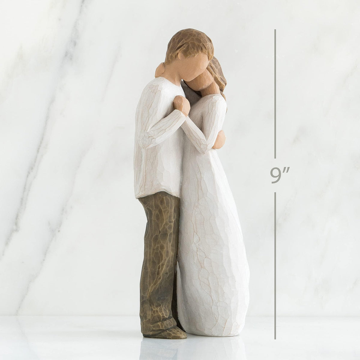 Willow Tree Promise cream-dress woman figure showcases graceful, timeless design.