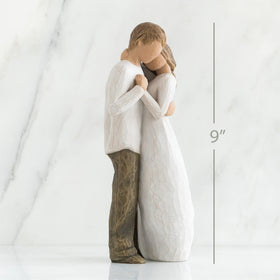 Willow Tree Promise cream-dress woman figure showcases graceful, timeless design.