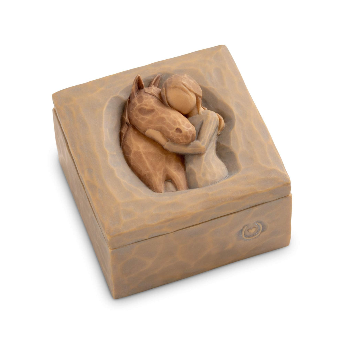 Willow Tree Quiet Strength box with horse-relief exterior, a timeless keepsake for friendship.