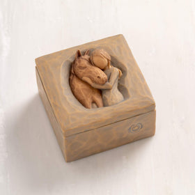 Willow Tree Quiet Strength interior reveals a hidden message of friendship.