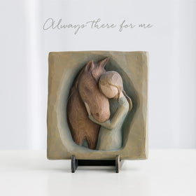 Willow Tree plaque with keyhole hanger ready for wall display.