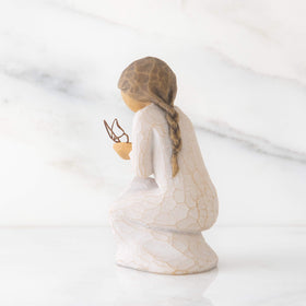Willow Tree Quiet Wonder cream dress figure with hand-painted details for display