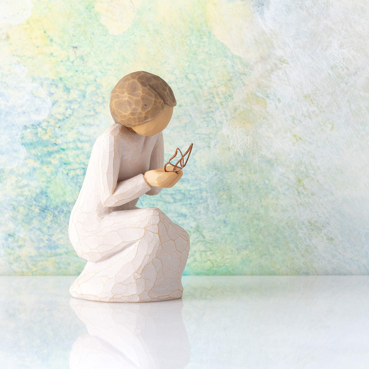 Willow Tree Quiet Wonder ready-to-display shelf scene