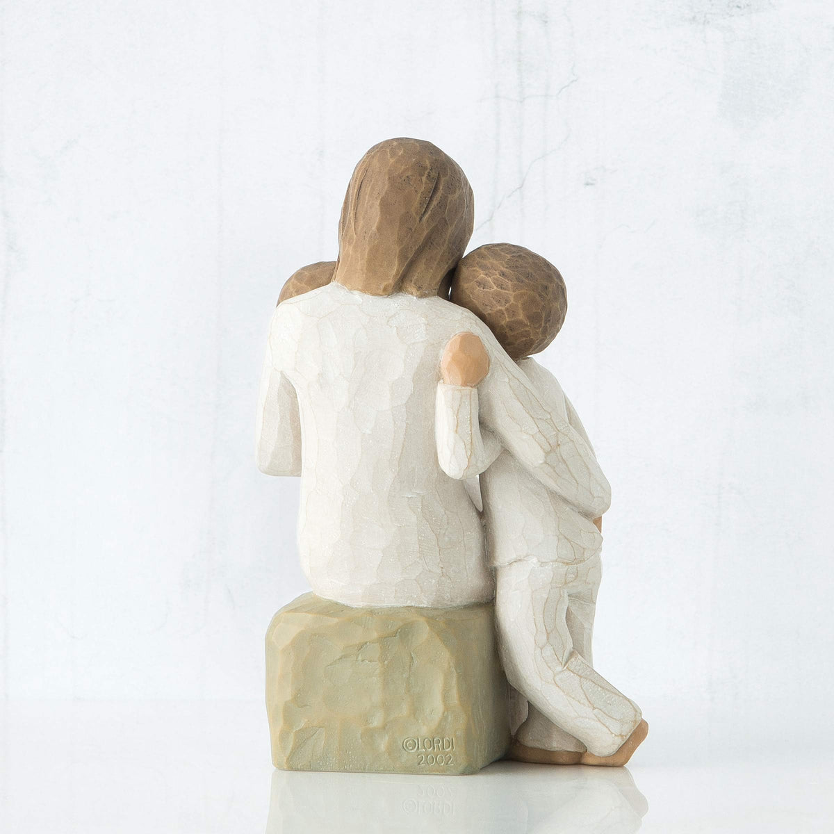 Willow Tree Quietly hand-painted resin figure with cream dress, display-ready.
