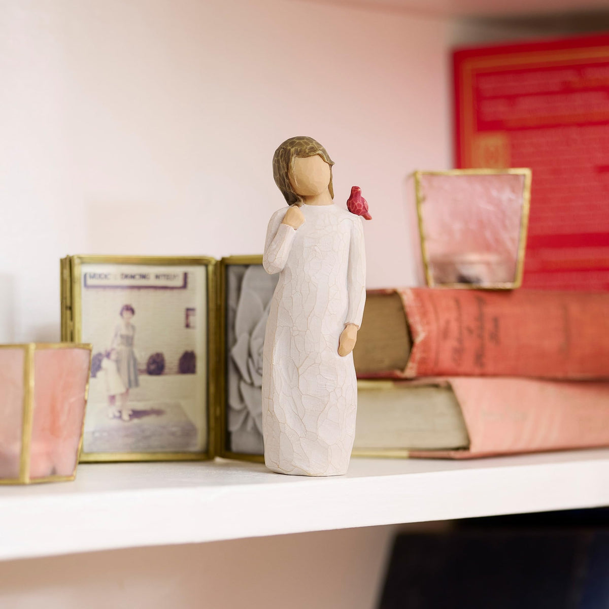 Willow Tree ready-to-display figure for shelf or mantel.