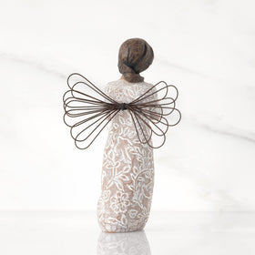 Willow Tree Remembrance Angel is hand-painted resin with warm, tactile detail.