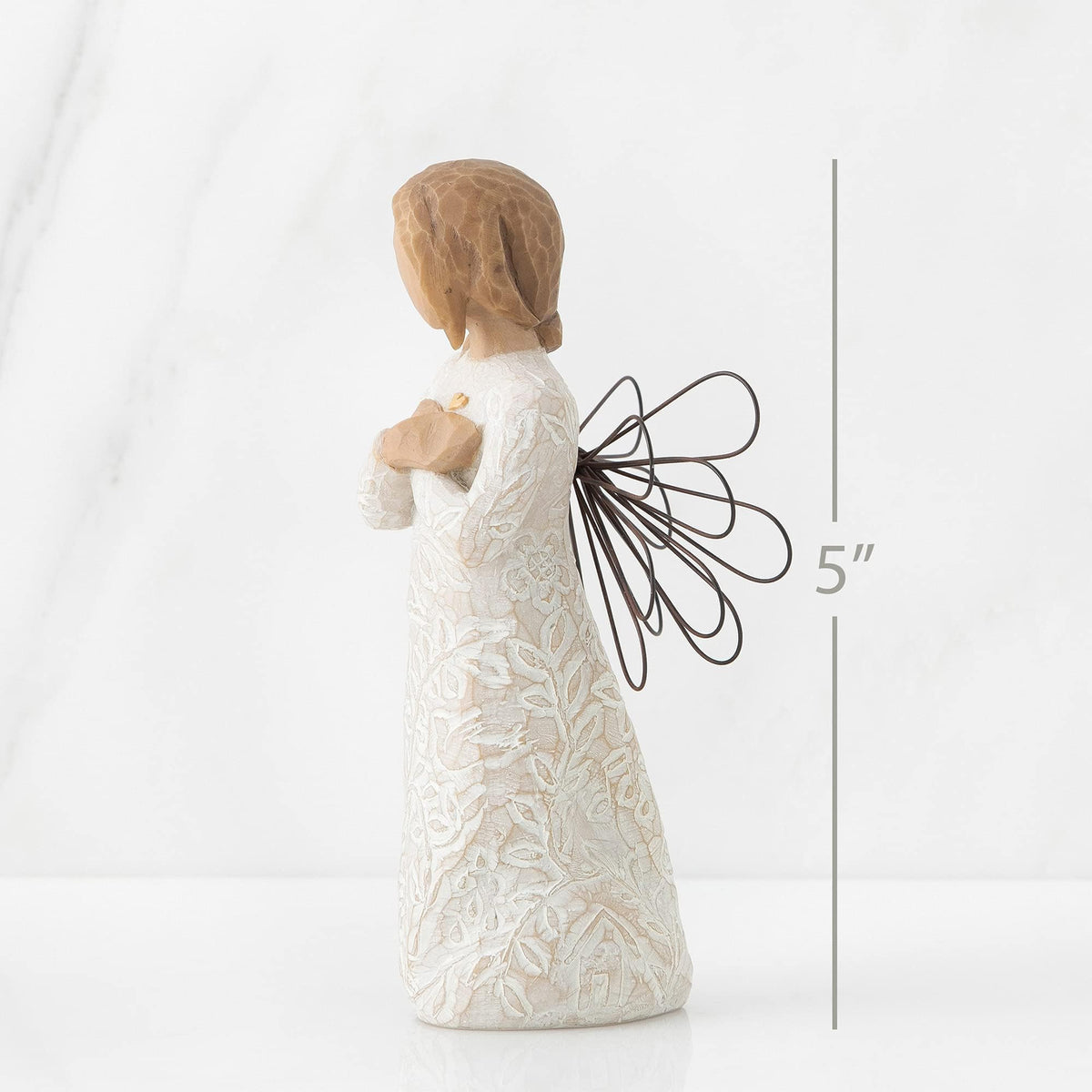 Willow Tree Angel with wire wings, a comforting shelf keepsake
