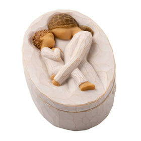 Willlow Tree Tenderness Keepsake Box with bas-relief lid, ideal for treasured mementos