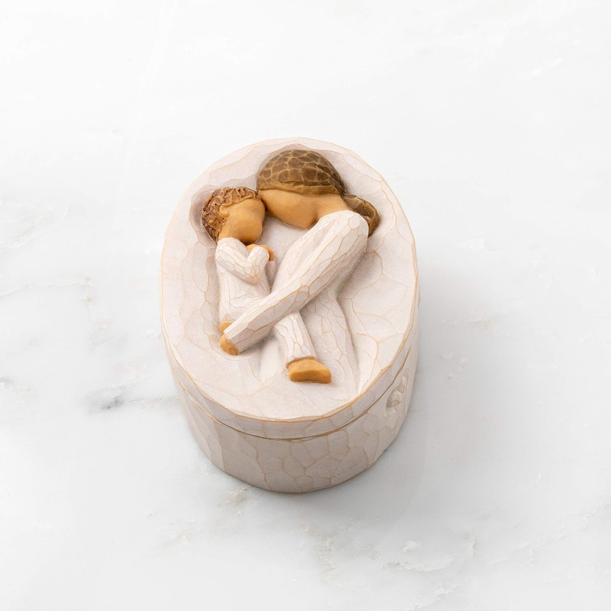 Willow Tree Tenderness Keepsake Box hand-painted resin finish adds warmth