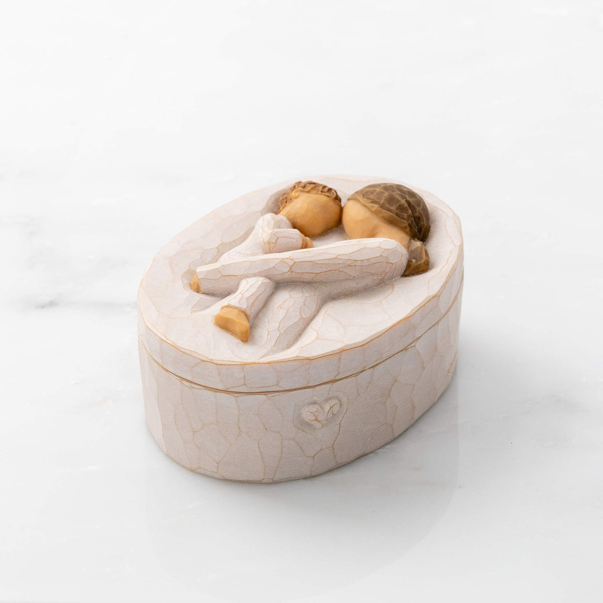 Willow Tree Tenderness Keepsake Box interior reveals sentiment and memory
