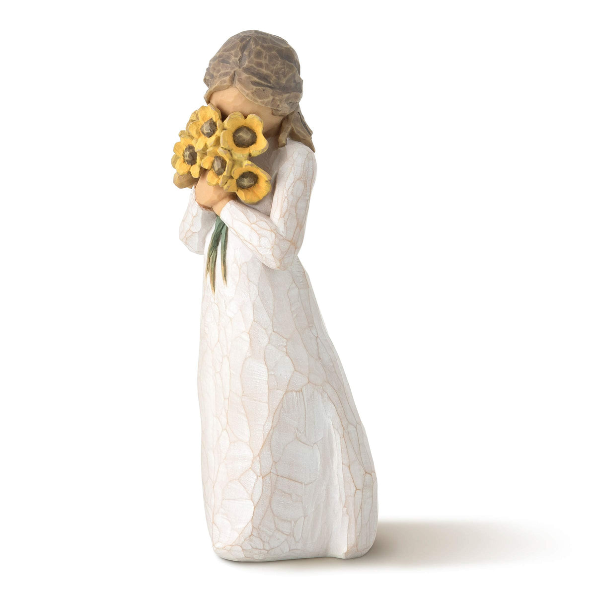 Willow Tree Warm Embrace with sunflowers, a thoughtful friendship gift.