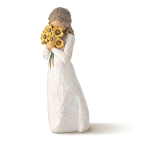 Willow Tree Warm Embrace with sunflowers, a thoughtful friendship gift.