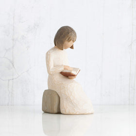 Willow Tree Wisdom enclosure card reads A lifelong love of learning, perfect for gifting.