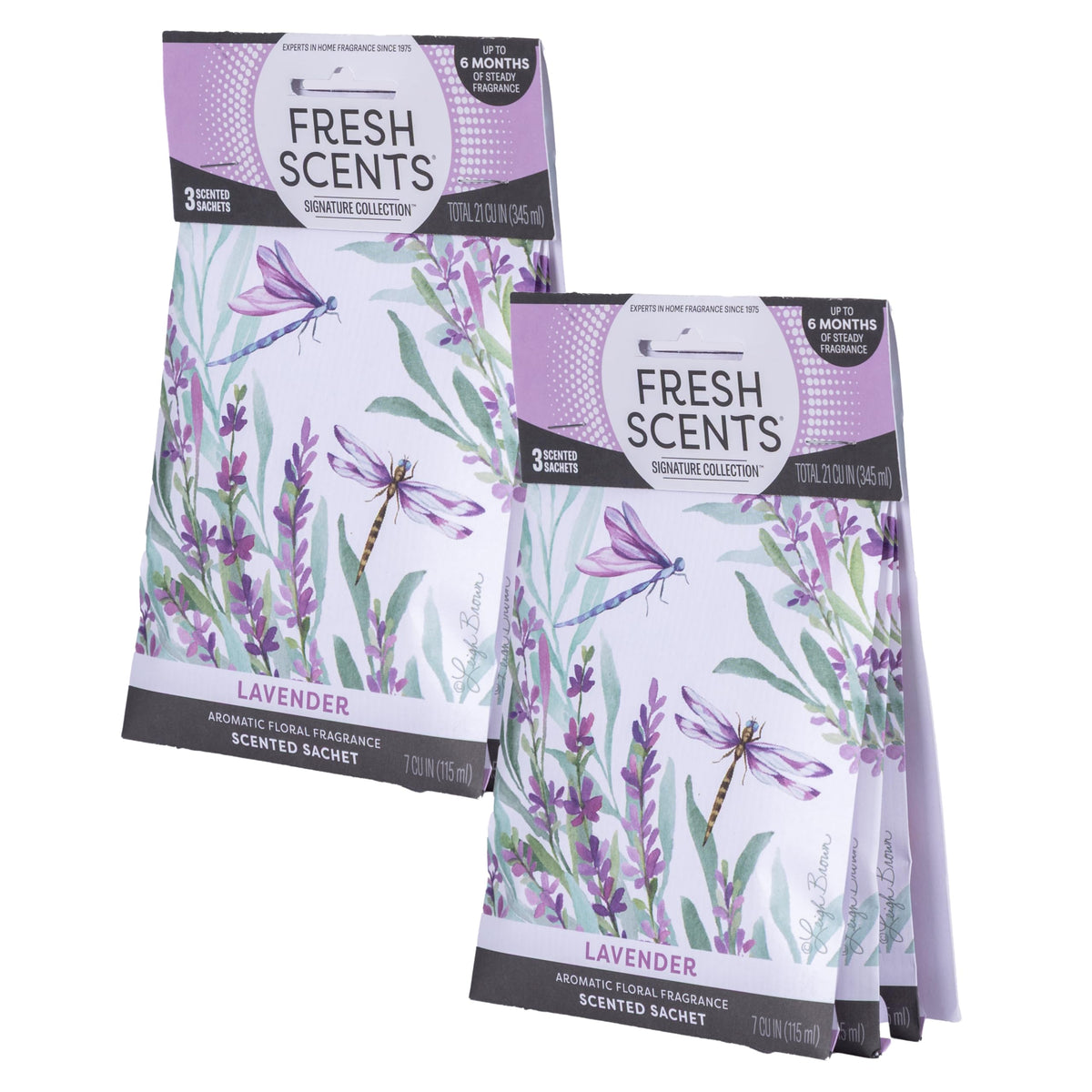 WillowBrook Fresh Scents Lavender sachets in stylish packaging for easy gifting
